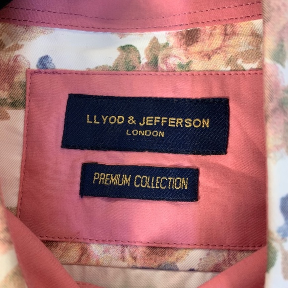 Lloyd Jefferson London – Premium Floral Shirt | Modern British Style | Small - Picture 3 of 7